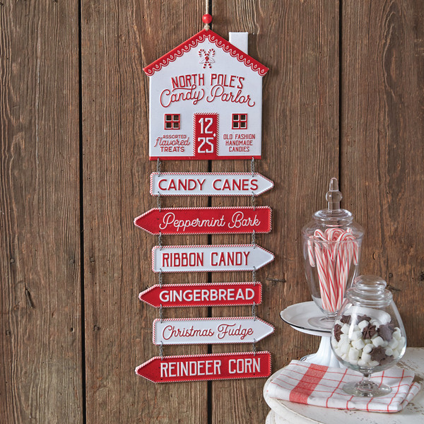 North Pole Candy Parlor Directional Sign 440335 By CTW 1