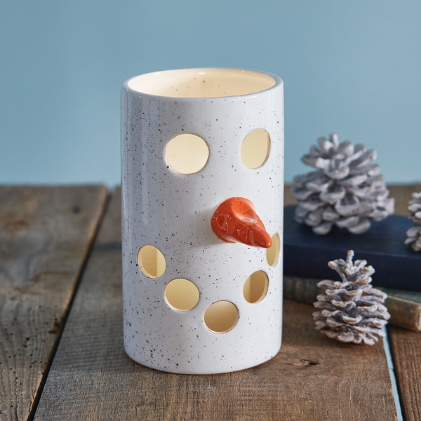 Ceramic Snowman Luminary 530620 By CTW 1