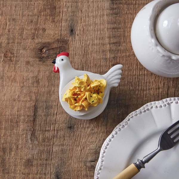 Rooster Single Deviled Egg Cup - Pack Of 4 680670 By CTW 1