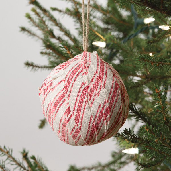 Candy Cane Striped Fabric Ornament 780298 By CTW 1