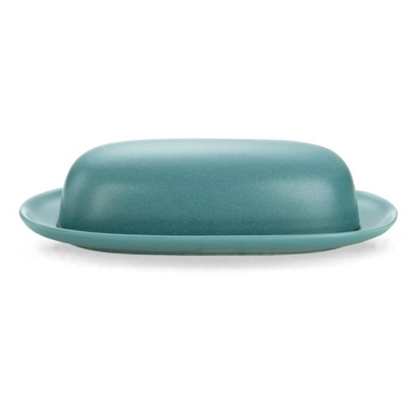Colorwave Turquoise Covered Butter, 8.50" 8093-438 By Noritake