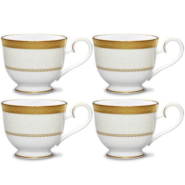 Odessa Gold Set Of 4 Cups, 7.75 Oz. 4874-402D By Noritake
