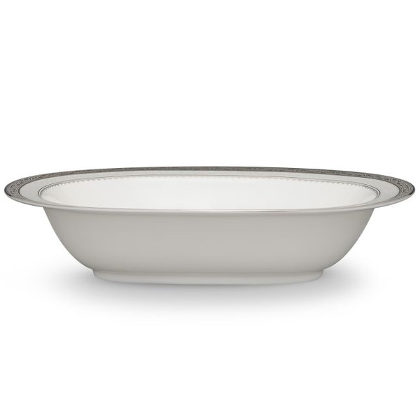 Odessa Platinum Oval Vegetable Bowl, 10.50", 24 Oz. 4875-415 By Noritake