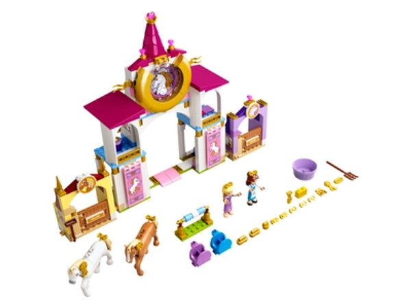 LEGO 43195 Belle en Rapunzel's Koninklijke Paardenstal