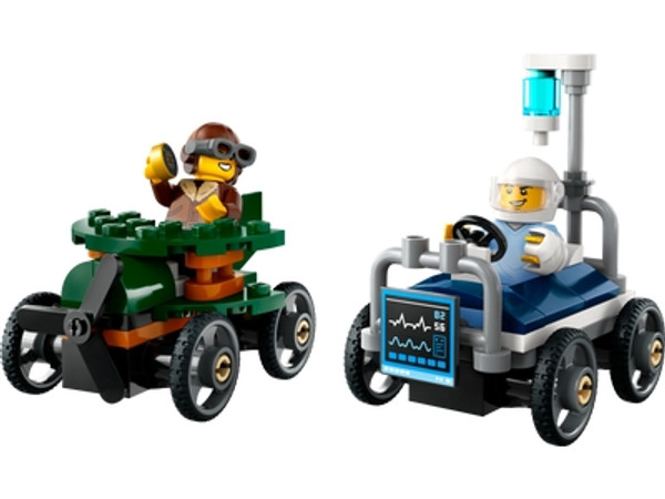 LEGO 60459 Airplane VS Hospital Bed Race
