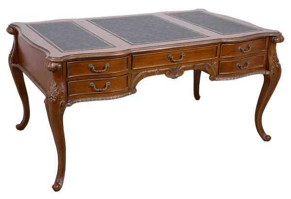 Large Mahogany 5 Drawer Writing Desk 63"W 11126784 By AFD