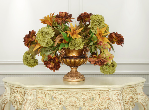 Golden Swirl Classic Vase 12.75 11195261 By AFD