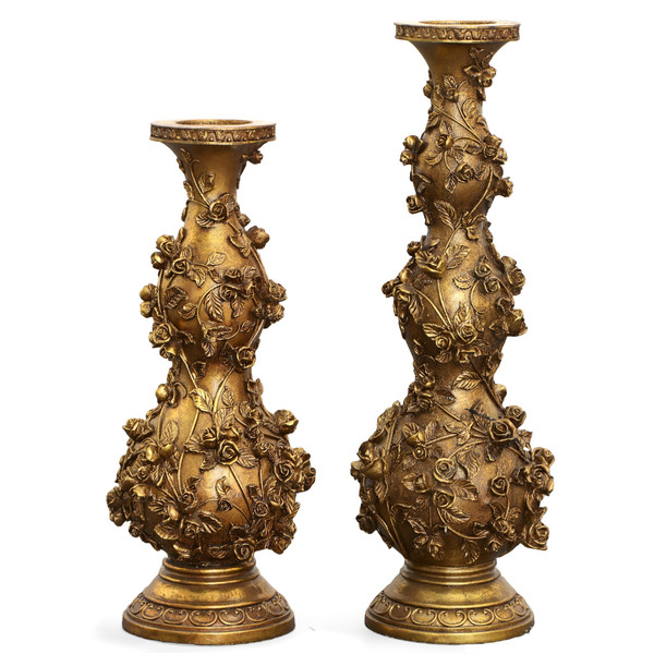 Golden Gardens 2 Piece Candleholder Set 11208026 By AFD