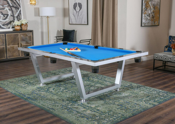 New Modern Stainless Steel Pool Table Indoor/ Outdoor 11250793 By AFD