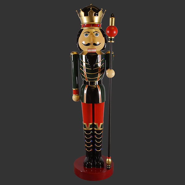 144.5"H Nutcracker Christmas Left 12F Fiberglass Novelty Collectable Decor 11252406 By AFD