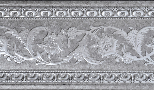 Grey With Silver Chair Rail 94 Inch 12019219 By AFD