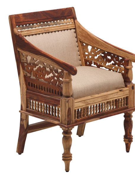 Tahoe Darby Exotic Sheesham Wood Chair 24 Inch 12020997 By AFD