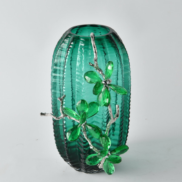 Vibrant Emerald Charm Vase 12030523 By AFD