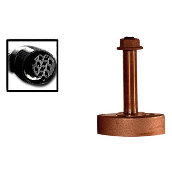 Bronze Th Depth/Temp 10 Pin B45 Housing (Transducer - Thru Hull) - SKU178749