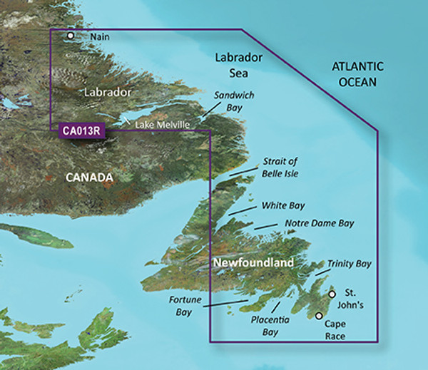G3 Vision Labrador Coast (Cartography - Garmin Vision) - SKU179243