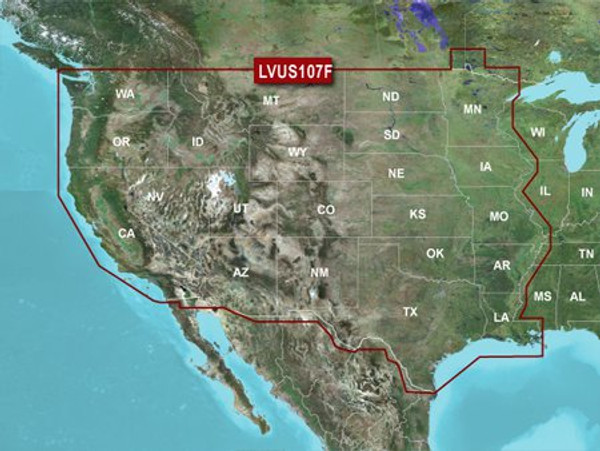 Lakevu G3 Ultra Us - West (Cartography - Garmin G3) - SKU179293