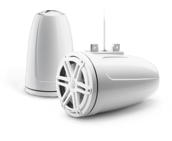 M3 7.7In Enclosed Tower Speakers White Sport Grille - SKU184348