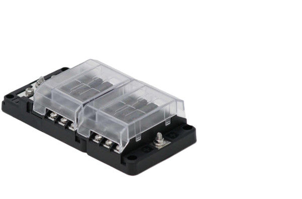 Fuse Block 12 Circuit With Ground And Led Indication - SKU184573
