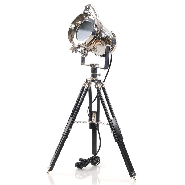 Alum Spot Light On Wooden Stand AK007 By OMH