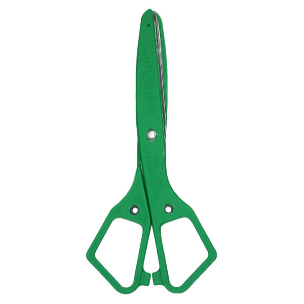 Westcott Saf-T-Cut Scissors, 5-1/2" Blunt, Green ACM15515