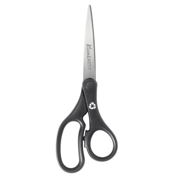 Westcott Kleenearth Basic 8" Scissors, Straight, Black ACM15583