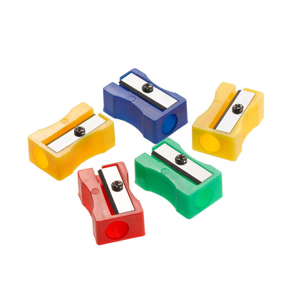Westcott Single-Hole Pencil Sharpener, Classpack Of 24, Assorted Colors (No Color Choice) ACM15993