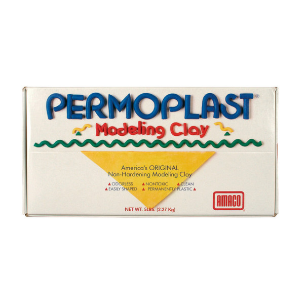 Amaco Permoplast Modeling Clay, Cream, 5 Lbs. AMA90078F