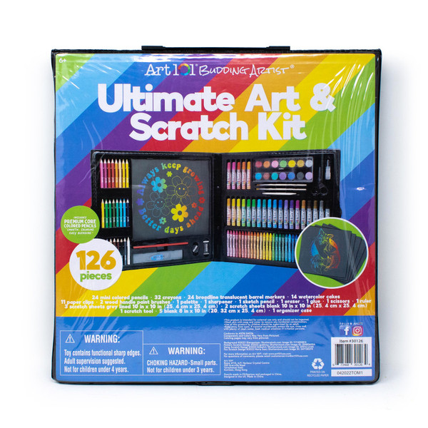 Art Ultimate Scratch Kit With 126 Pieces AOO30126MB