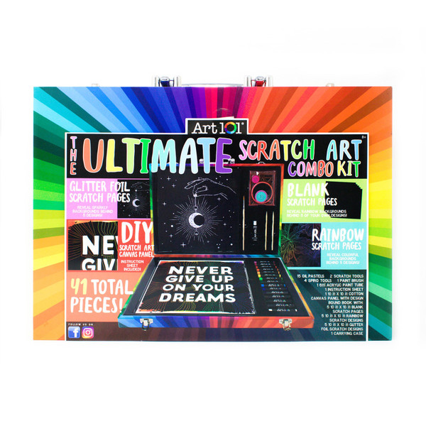 Art Ultimate Scratch Art Combo Kit, 41 Pieces AOO61038MB