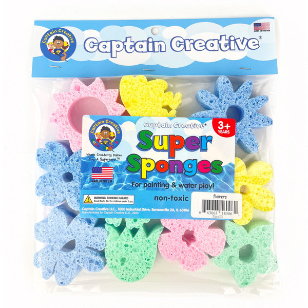 Captain Super Sponges Flowers Pack APISS18006