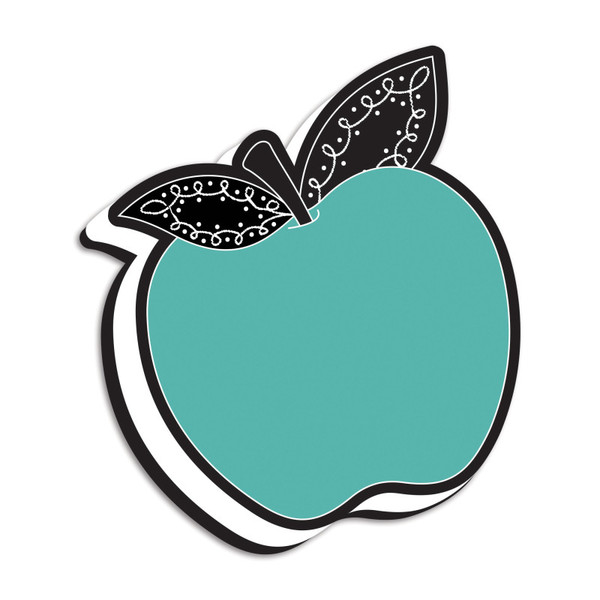 Ashley Magnetic Whiteboard Eraser, Teal Apple With Chalk Loop Leaves ASH09984