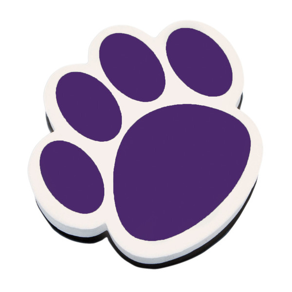 Ashley Magnetic Whiteboard Eraser, Purple Paw ASH10005