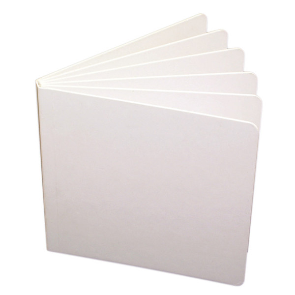 Ashley Blank Chunky Board Book, 5" X 5", White ASH10704