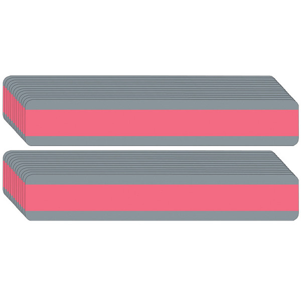 Ashley Double Wide Sentence Strip Reading Guide, 1-1/4" X 7-1/4", Rose, Pack Of 24 ASH10872-24