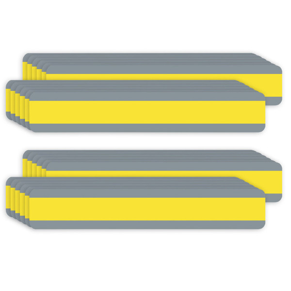 Ashley Double Wide Sentence Strip Reading Guide, 1-1/4" X 7-1/4", Yellow, 12 Per Pack, 2 Packs ASH10876-2
