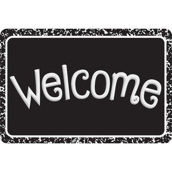 Ashley The Original Fun Mat, Welcome Mat, 15.5" X 23.5", Black Composition Welcome ASH91551