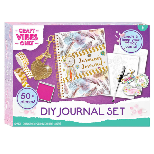 Craft Good Vibes Journal Diy Set, 50+ Pieces BAT60698