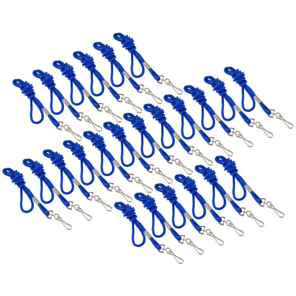 Sicurix Standard Lanyard Hook Rope Style, Blue, Pack Of 24 BAUM68903-24