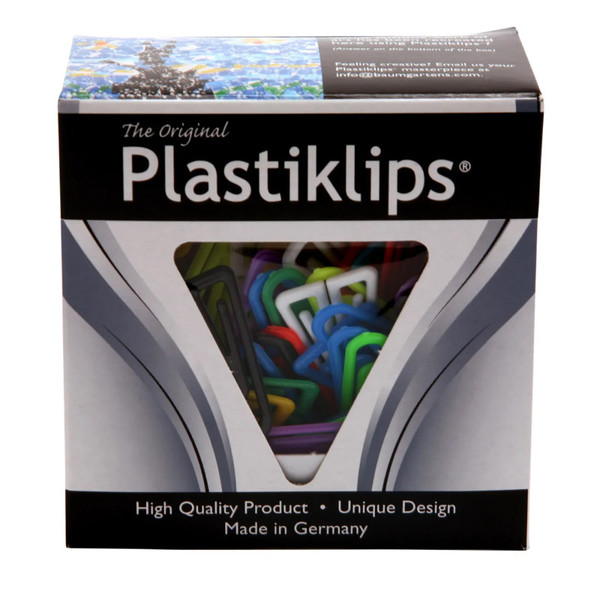 Plastiklips Paper Clips, Large Size, Assorted Colors, Pack Of 200 BAUMLP0600