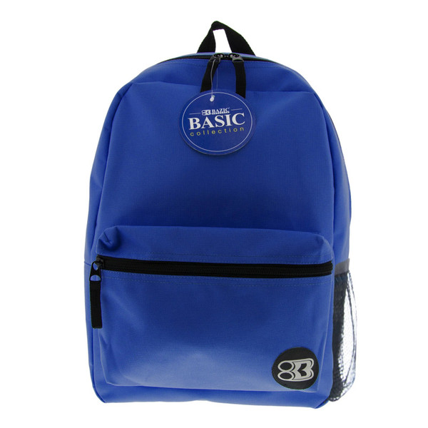 Bazic 16" Blue Basic Collection Backpack BAZ1031