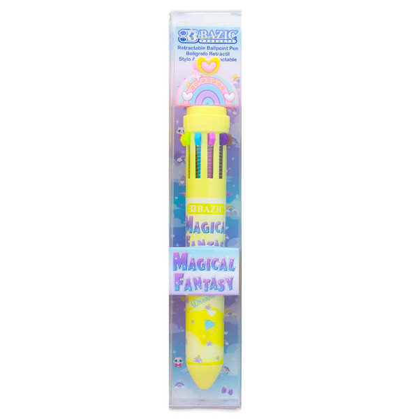 Bazic Magical Fantasy Series 10-Color Pen, Assorted Designs BAZ17000