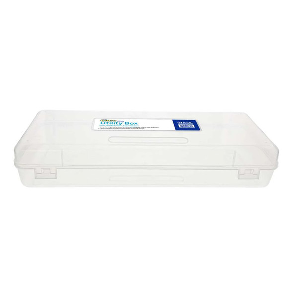 Bazic Multipurpose Ruler-Length Utility Box, Clear BAZ851