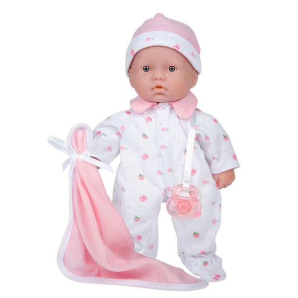 Jc La Baby Soft 11" Baby Doll, Pink With Blanket, Caucasian BER13107