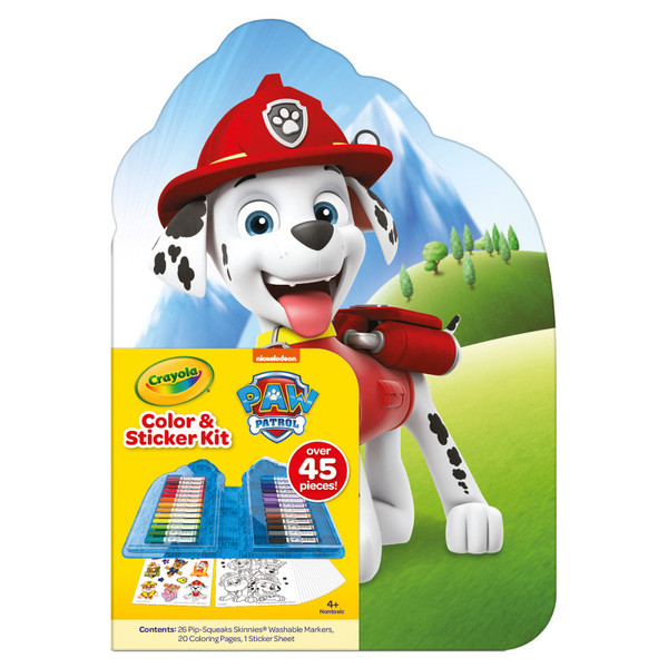 Crayola Color & Sticker Kit, Paw Patrol BIN041234