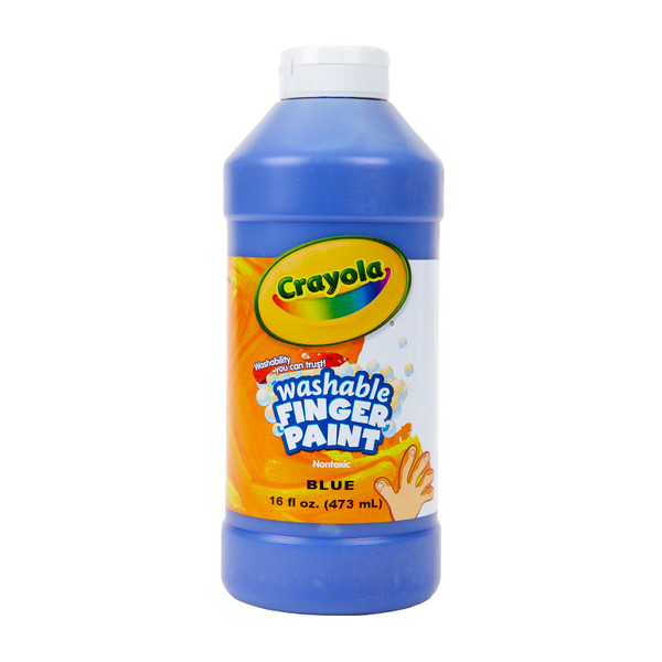Crayola Washable Finger Paint, Blue, 16 Oz BIN131642