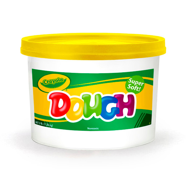 Crayola Dough, 3Lb Resealable Bucket, Yellow BIN1534