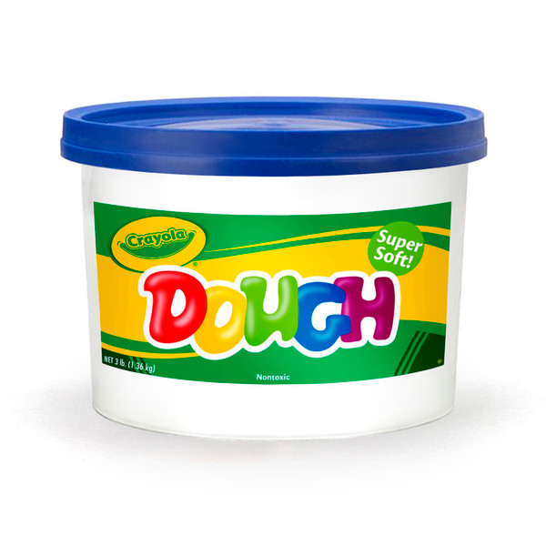 Crayola Dough, 3Lb Resealable Bucket, Blue BIN1542