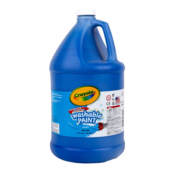 Crayola Washable Paint, Blue, Gallon BIN212842