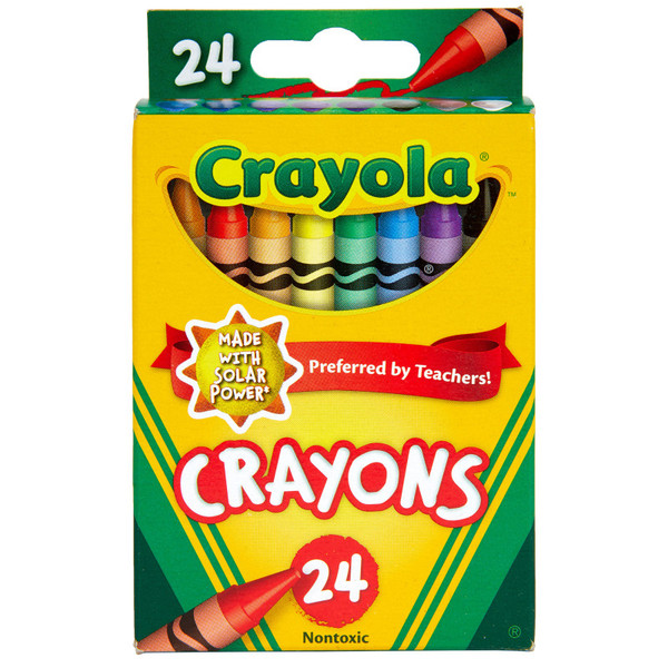 Crayola Crayons, Regular Size, 24 Count BIN3024