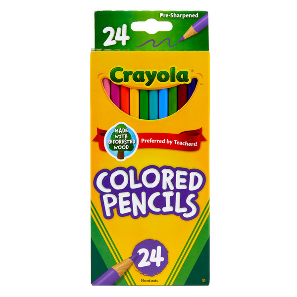 Crayola Colored Pencils, 24 Colors BIN4024